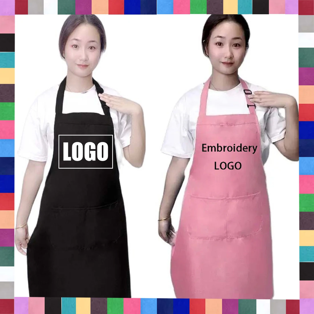 kf-S50e59451dece4ed097c851a4dd429f4cI-18-Colors-Custom-LOGO-Aprons-For-Woman-Men-Chef-Work-Grill-Restaurant-Bar-Shop-Cafes-Beauty kf S50e59451dece4ed097c851a4dd429f4cI 18 Colors Custom LOGO Aprons For Woman Men Chef Work Grill Restaurant Bar Shop Cafes Beauty