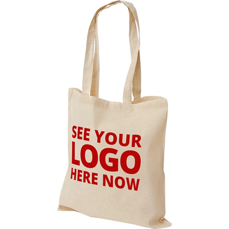 kf S57bb10fa490546fc9f75802af854674bT Hot Sale Wholesale 100pcs lot Eco Friendly Cotton Shopping Canvas Tote Bag with Custom Printed Logo