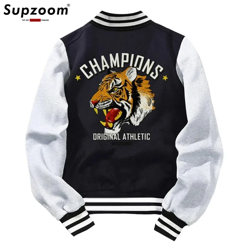 kf-S7fc8f1d2fc144b02be19e9821fae20195-Supzoom-New-Arrival-Rib-Sleeve-Cotton-Top-Fashion-Tiger-Logo-Single-Breasted-Casual-Bomber-Baseball-Jacket kf S7fc8f1d2fc144b02be19e9821fae20195 Supzoom New Arrival Rib Sleeve Cotton Top Fashion Tiger Logo Single Breasted Casual Bomber Baseball Jacket