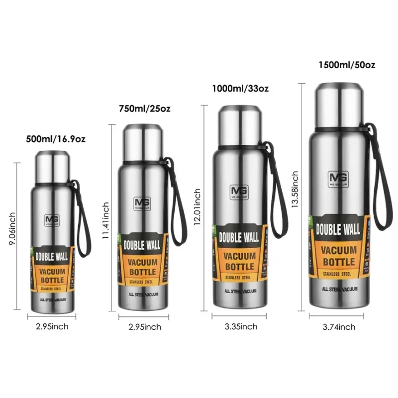 kf S9d94cae65eef41078c8cbf5155821a19n UPORS Large Capacity Stainless Steel Thermos Portable Vacuum Flask Insulated Tumbler with Rope Thermo Bottle 500
