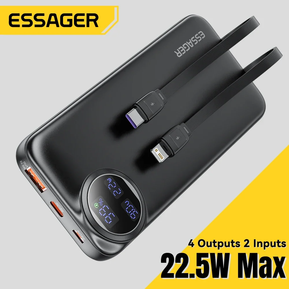 kf-Sc61e8d1a700e42c2b68c59f4ac1027089-Essager-Power-Bank-20000mAh-Portable-Charger-with-Built-in-Cable-Digital-Display-Battery-Capacity-22-5W kf Sc61e8d1a700e42c2b68c59f4ac1027089 Essager Power Bank 20000mAh Portable Charger with Built in Cable Digital Display Battery Capacity 22 5W