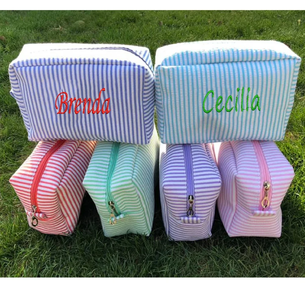 kf-Sfce1436eda4b47edbe8a5d3da63669e4n-Embroidered-Seersucker-Cosmetic-Bag-Custom-Name-Women-s-Travel-Toiletry-Bag-Personalized-Stripe-Gift-Handbag-Purse kf Sfce1436eda4b47edbe8a5d3da63669e4n Embroidered Seersucker Cosmetic Bag Custom Name Women s Travel Toiletry Bag Personalized Stripe Gift Handbag Purse