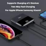 Sleek 10,000mAh dual charging power bank, ideal for corporate gifts and fast device charging.