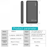FERRIS 10000mAh Power Bank: Sleek, portable charger ideal for corporate gifts and professionals.