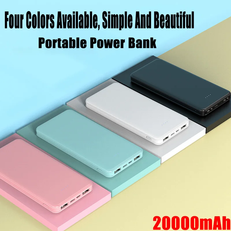 kf-S5787275e334d4d03aaf89bf35b6be5b3y-New-20000mAh-Macaron-Portable-Power-Bank-Dual-Output-Dual-Input-Design-10W-Fast-Charger-for-Samsung kf S5787275e334d4d03aaf89bf35b6be5b3y New 20000mAh Macaron Portable Power Bank Dual Output Dual Input Design 10W Fast Charger for Samsung