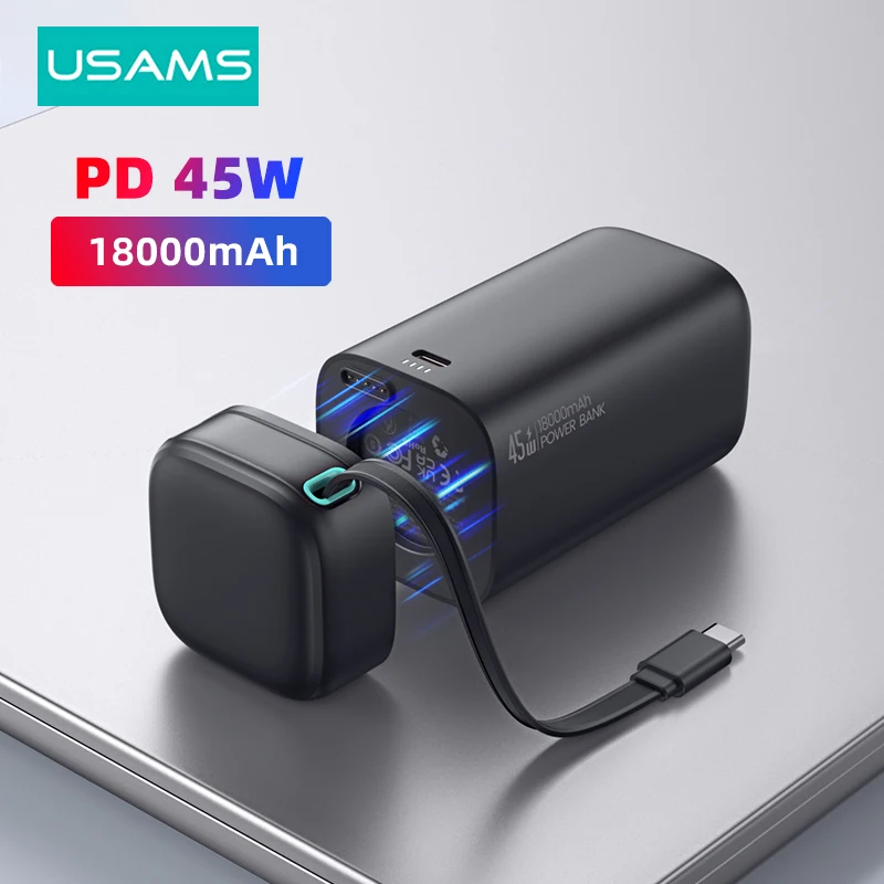 kf-Sfe523d779aab4b02bca8c886c149e93d3-USAMS-Magnetic-Power-Bank-45W-Type-C-PD-Fast-Charge-Powerbank-18000mAh-with-Retractable-Cable-External kf Sfe523d779aab4b02bca8c886c149e93d3 USAMS Magnetic Power Bank 45W Type C PD Fast Charge Powerbank 18000mAh with Retractable Cable