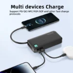 Sleek 10,000mAh power bank with fast charging, perfect corporate gift for tech-savvy users.